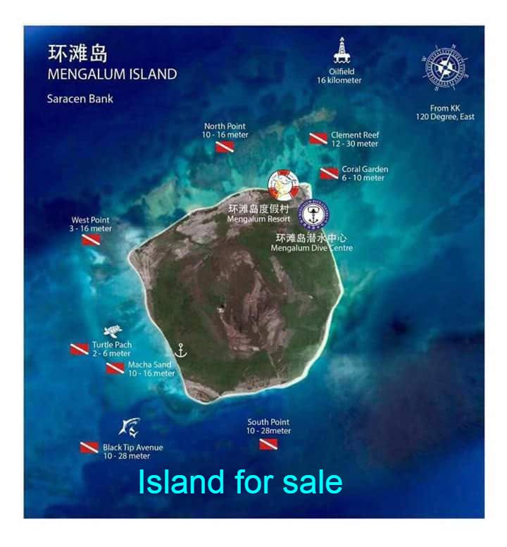 A beautiful island for sale in Sabah Malaysia PENANG